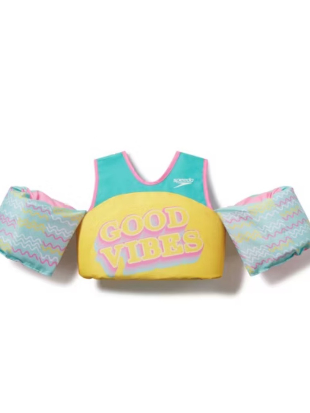 Speedo Splash Jammer Good Vibes Kids' Life Jacket Vest NWT’s call out in picture